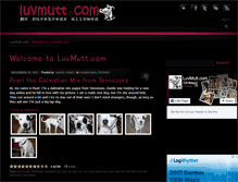 Tablet Screenshot of luvmutt.com